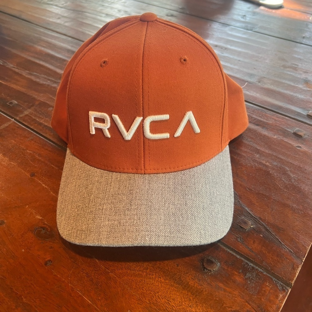 RVCA orange ball cap in GUC